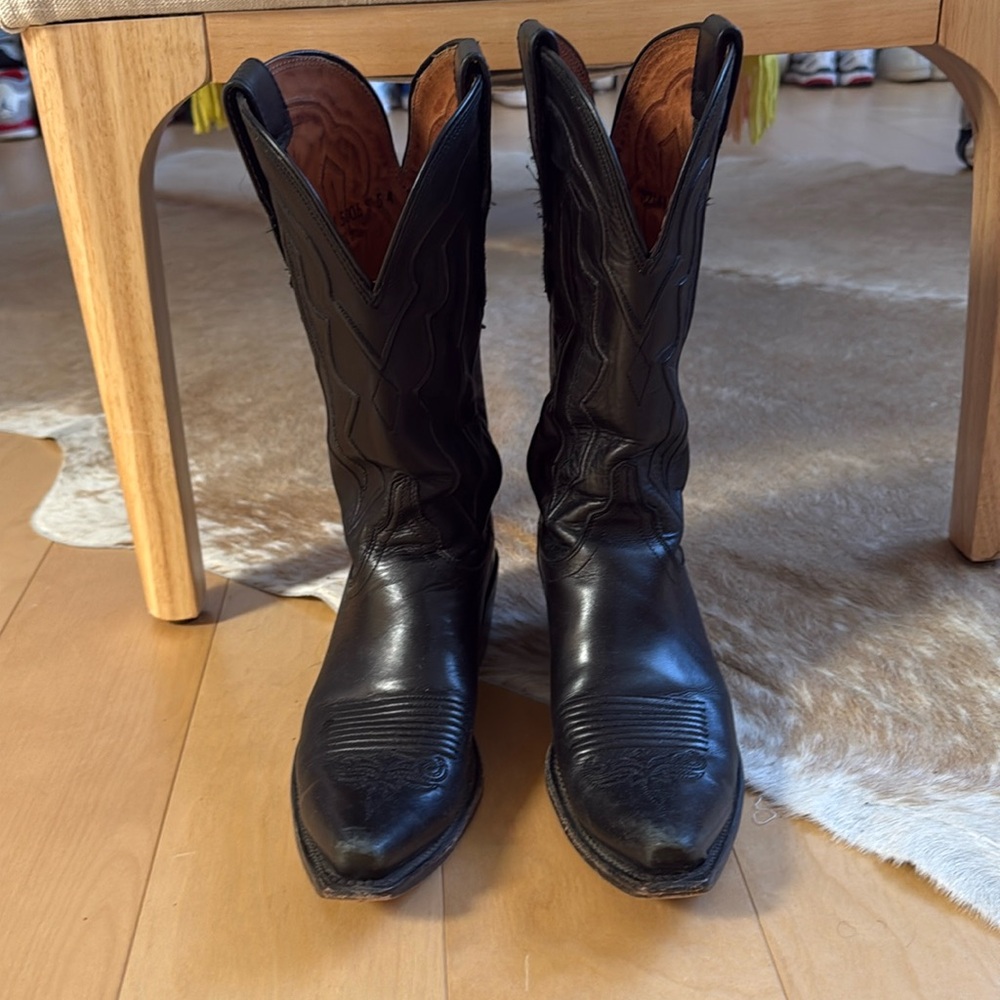 Lucchese Black Boots